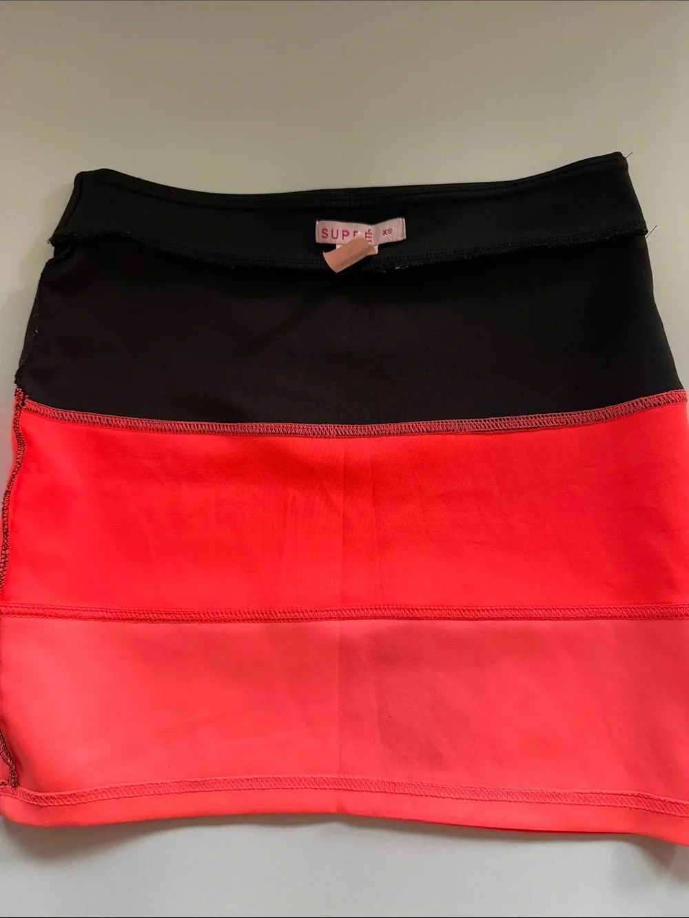 Supre Colorblock Jersey Mini Skirt Size Extra Small